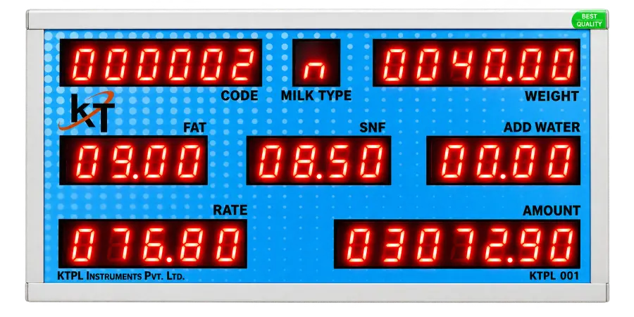 Milk Analyzer Display Unit
